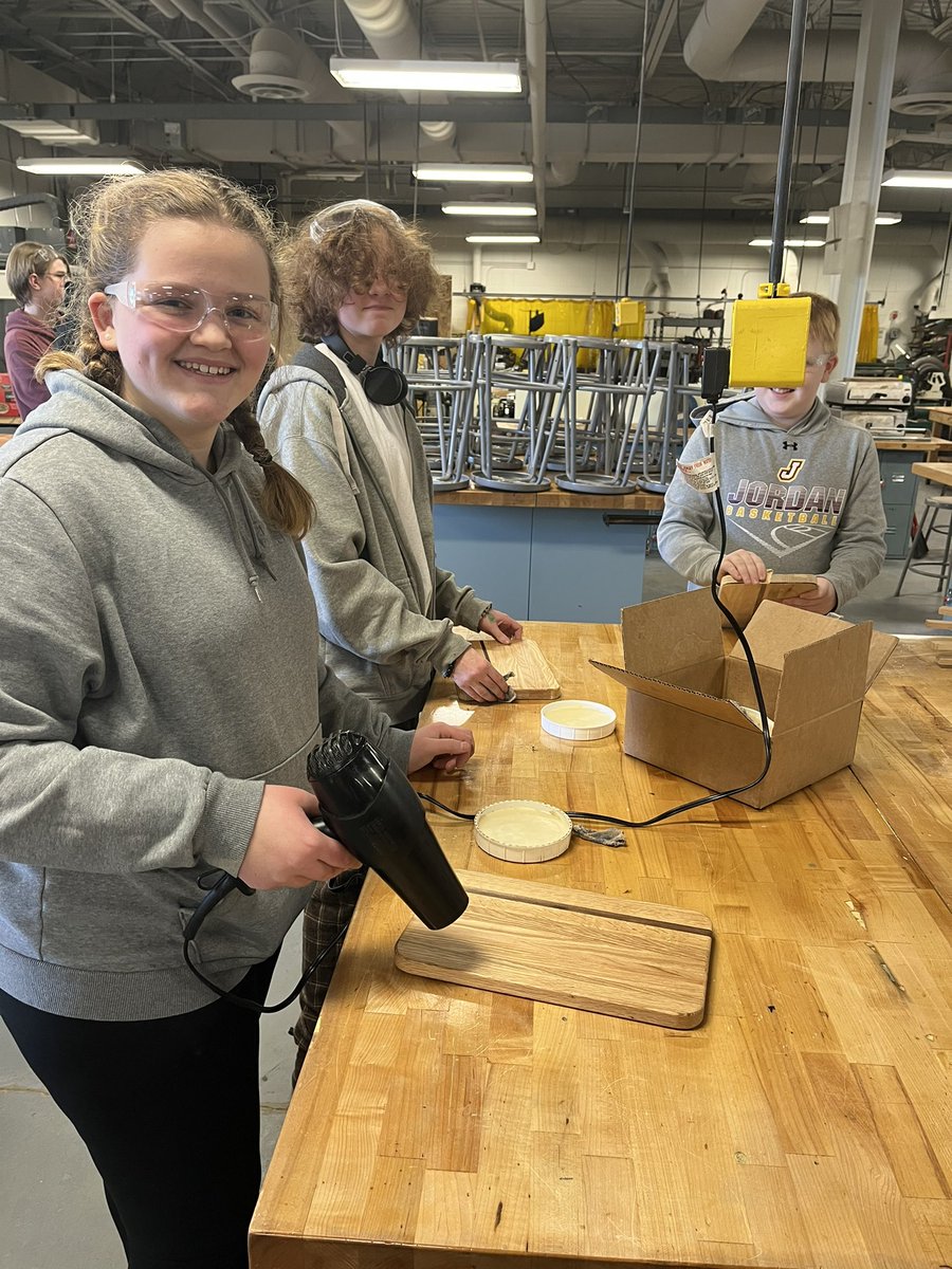 8th graders are busy making breadboards in Industrial Tech!