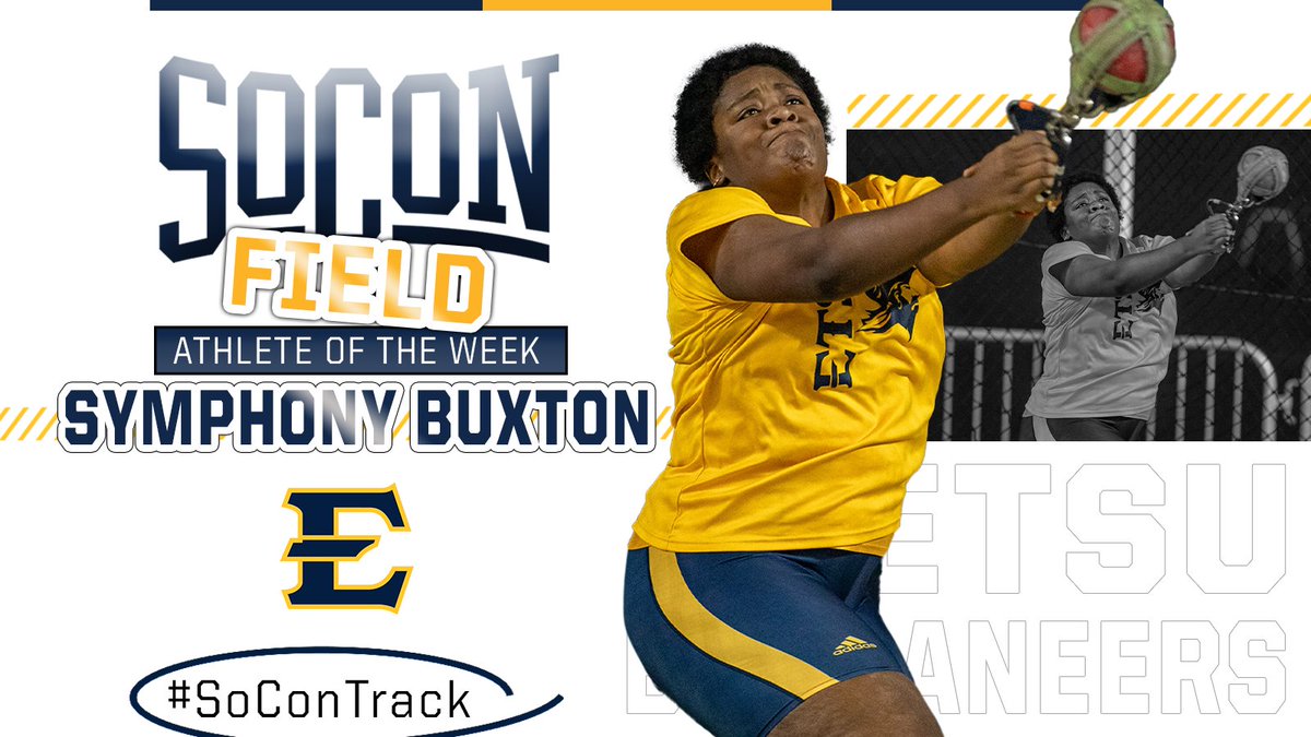 SoConSports's tweet photo. The SoCon first set of track and field athletes of the week awards have been announced!⤵️

Track: Evan Guzman (@ETSU_TF_XC) &amp; Megan Marvin (@FurmanXC) 
Field: Seth Wolfe (@SamfordXC_TF) &amp; Symphony Buxton (@ETSU_TF_XC)  

🔗https://t.co/XJWy0KXvuc 

#SoConTrack🏃 https://t.co/02k5JZHPmi
