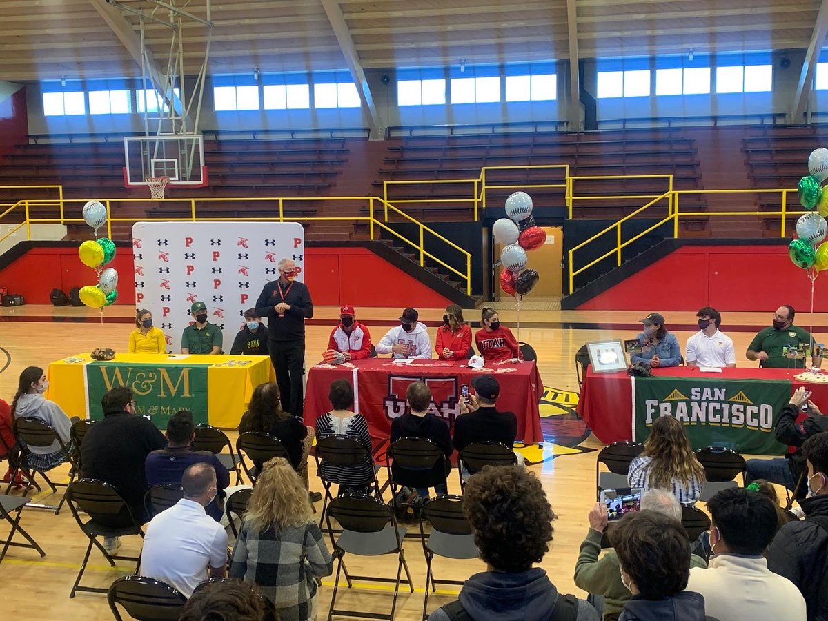 palma_school's tweet photo. Congratulations to Joe Cardinale (University of Utah), Gavin Ducker (William &amp; Mary), and Luke Rossi (USF) on officially signing your National Letters of Intent today for baseball. You make us proud. Go Chieftains! https://t.co/tNiPoxzTRI