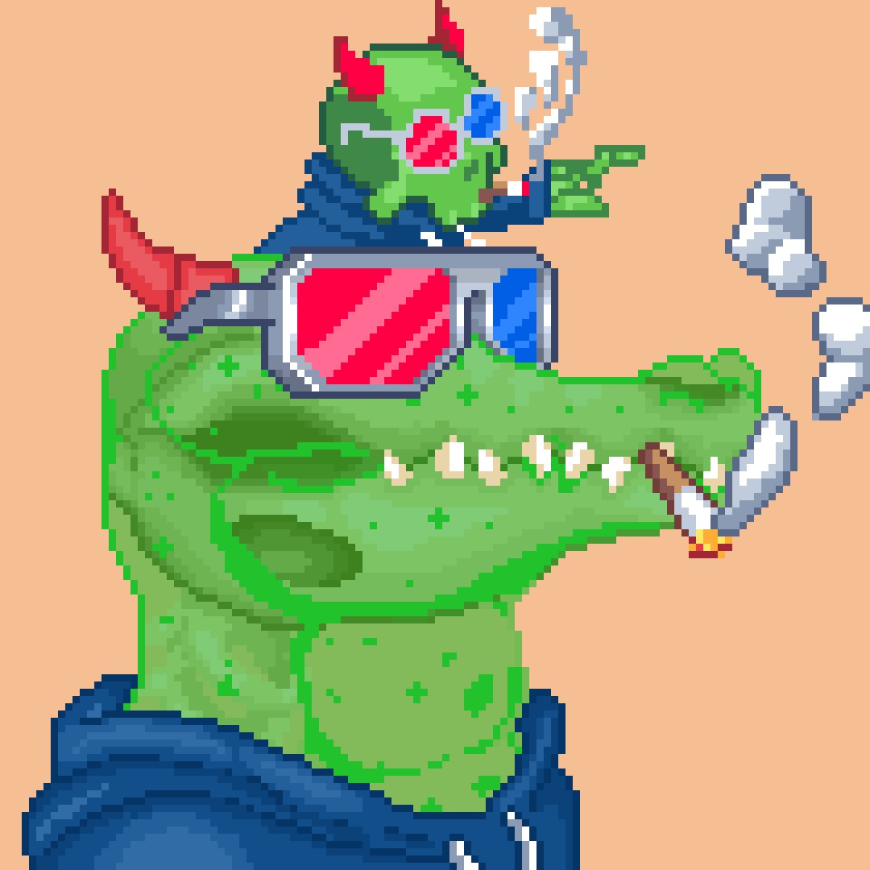 A special Kroc for <a href="/SOL_SNATCHER/">ⒶLPHA D◎G 🏴‍☠️</a>  , Is he cute ? 

#solana #SolanaNFTs #NFTartist #NFTCommunity