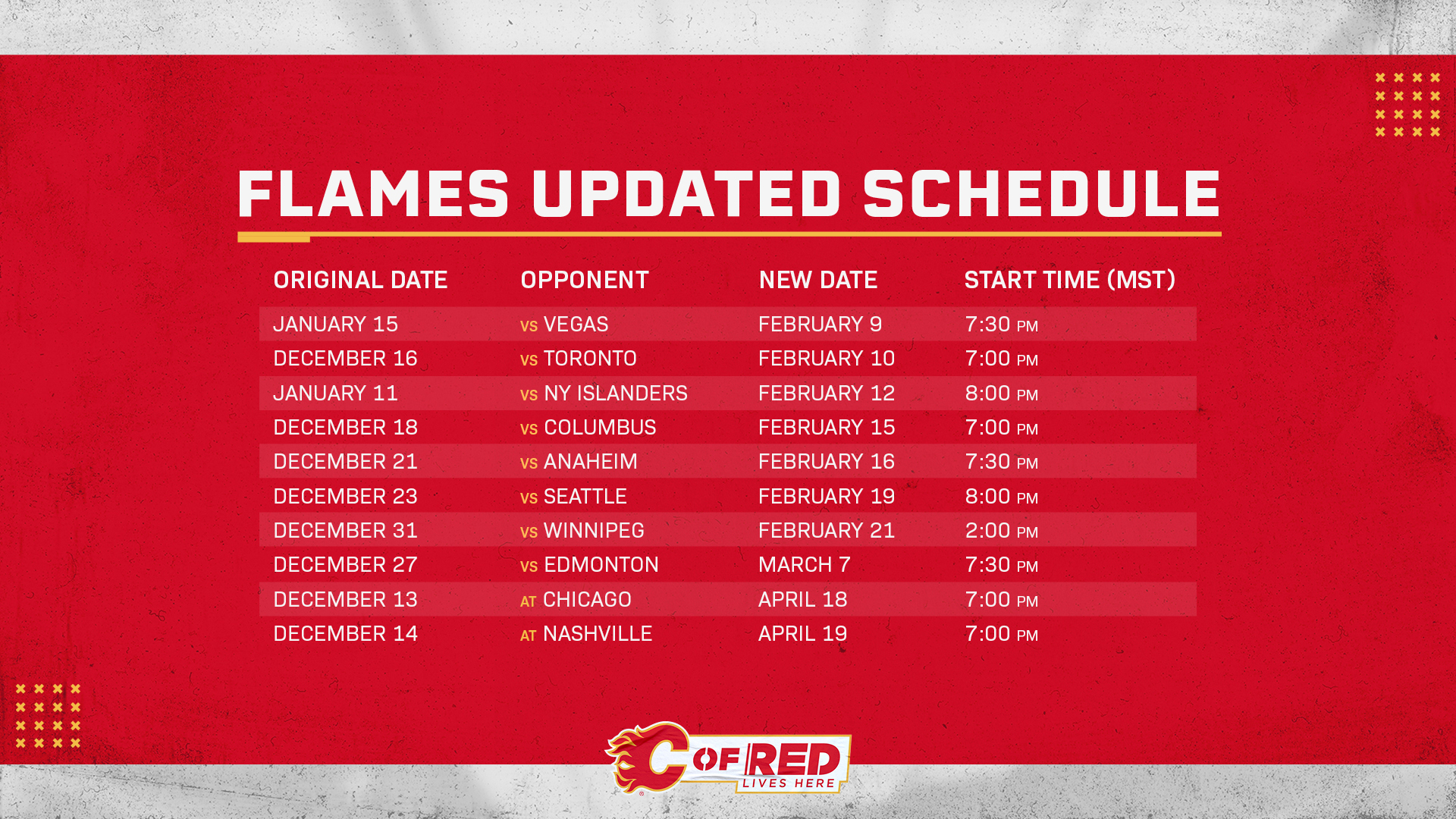 calgary-flames-on-x-we-ve-got-schedule-news-our-10-previously-postponed-games-have-been-rescheduled-https-t-co-hyi3otf0ks-https-t-co-wkag9wp9mo-x