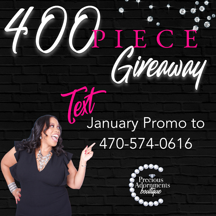 misskesha2412's tweet photo. Want a chance to win some free jewelry in this month? Text January Promo to the number listed below!! You can check us out on Instagram at: https://t.co/StX13JoQsx
#WallDropWednesday #PreciousAdornmentsboutique
#BrandAmbassdor https://t.co/lA6abbuQ79