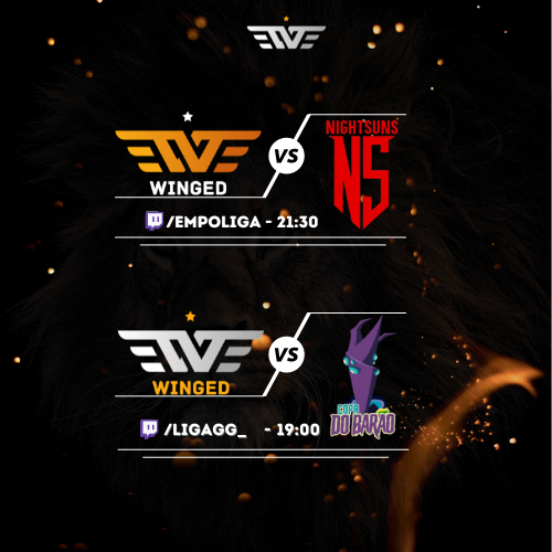 Team_Winged's tweet photo. NÃO PASSOU O CARNAVAL AINDA MAS HOJE ENFIM COMEÇA O ANO DOS ALADOS.
AS  19h TEREMOS @Lilithlol1 E SEUS CAPANGAS ESTREIANDO A LINE NA COPA DO BARÃO DA @LigaGG_!
JÁ NA  TRADICIONAL, CONTINUAMOS A SAGA DA COPA CONTRA A @Nightsuns_ POR VOLTA DAS 21:30! TORÇAM POR NÓS #GOWINGED https://t.co/IRVd28vbvB