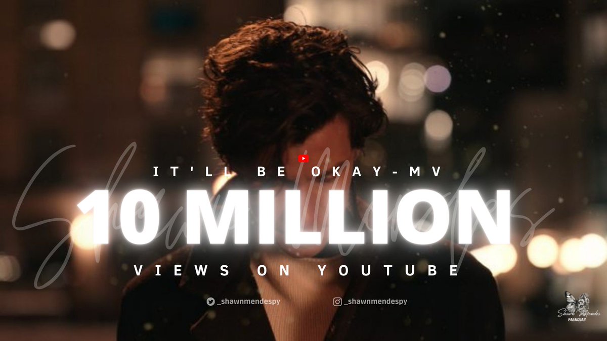 _shawnmendespy's tweet photo. 📌| El video musical de Shawn Mendes "it'll be okay" superó las 10 millones de vistas https://t.co/x4SHff75aM