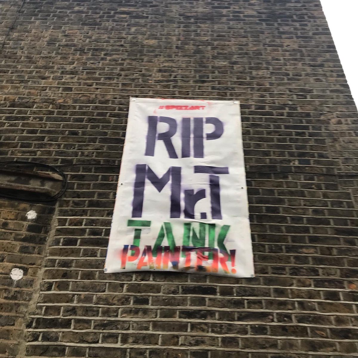 spizzenergi's tweet photo. Pride of place The Mr. Tee #Stompie Tank painter #Spizzart tribute that millionaire property developer can’t remove Thanks Pat ❤️ at Victoria Pub, Pages Walk @se1 catchup #SpizzFM 1st Indie Chart Anniversary 19Jan’80 & #T34 #SpizzTank ongoing saga #Tanksi https://t.co/E2PjTVOdCa https://t.co/ziZsaO6OuK
