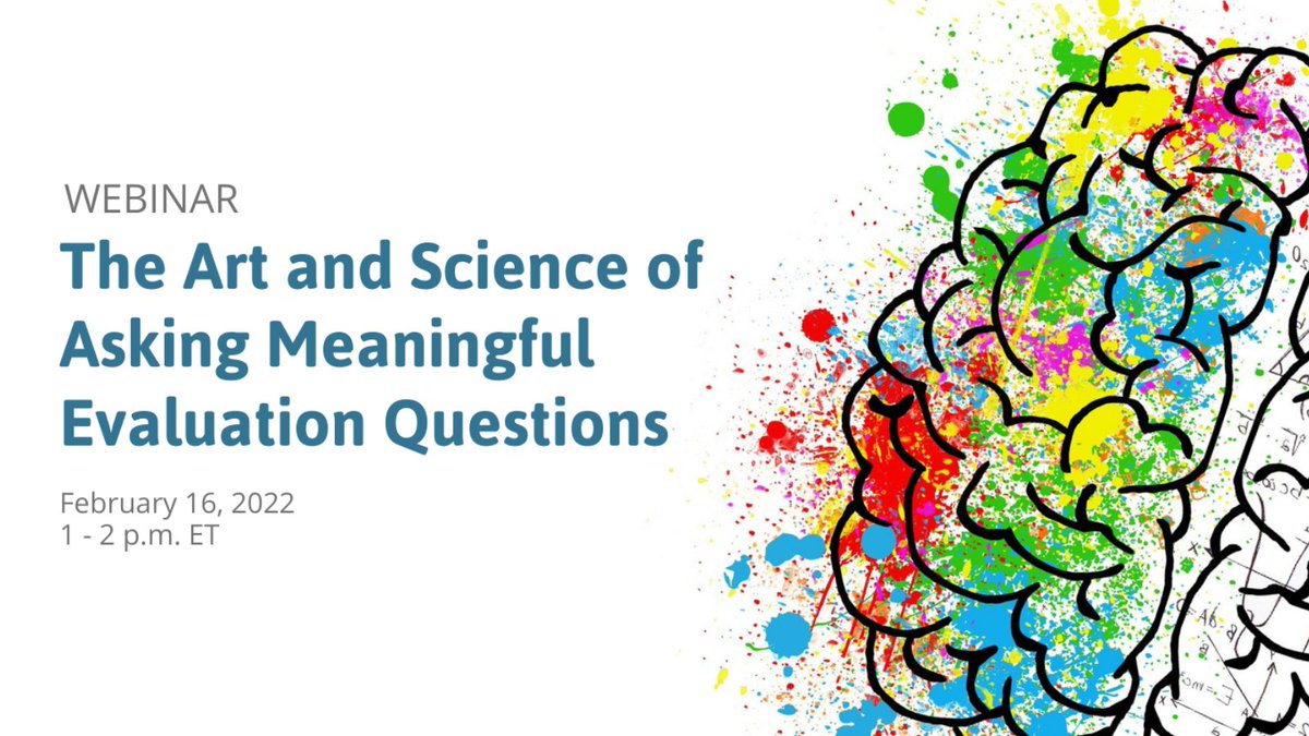 EvalCenterWMU's tweet photo. Join EvaluATE for their next free webinar with presenter Lori Wingate on February 16 from 1-2 p.m. ET. Registration is required: https://t.co/RHl2O9XD2v #evaluationquestions #Free #webinar https://t.co/d8ihPbOb6i