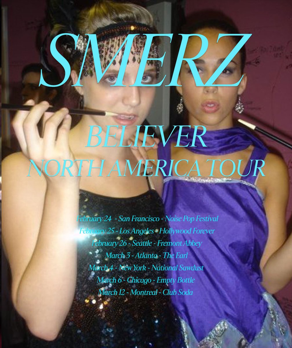 North America tour!

Ticket link: linktr.ee/smerzlive