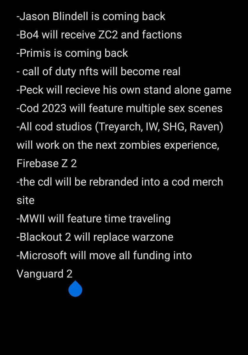 DrPeckSimp's tweet photo. Hours After Microsoft acquired Activision, an email was sent out by Microsoft to Activision employees. It was a big PDF file for the future planning and new direction for all of Activision titles. Here are some key elements taken away from that email. https://t.co/oGAFJk4IV2