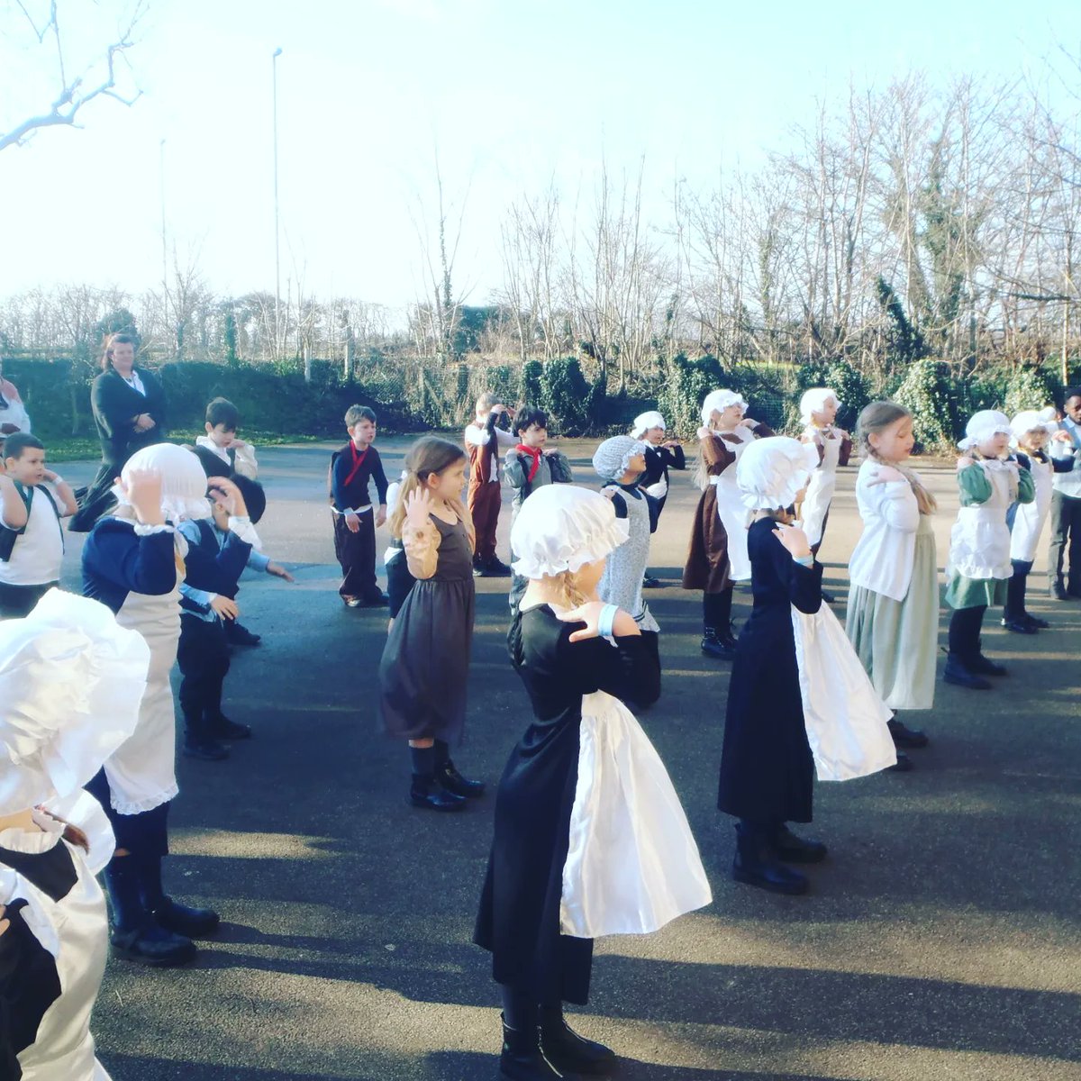 crosshallinfant's tweet photo. Year 2 have visited @stibb_centre this week. They took a trip back into the Victorian times and learnt what it was like to be a Victorian child. The children had an amazing day and were so grateful to be returning to Crosshall, not a Victorian classroom! https://t.co/GoiZvYMjj3