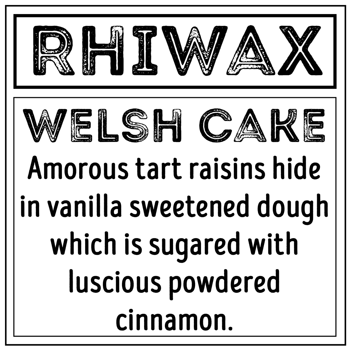RhiWax's tweet photo. There is no better smell than that of a freshly made Welsh Cake 

Amorous tart raisins hide in vanilla sweetened dough which is sugared with luscious powdered cinnamon.

Welsh Cake has been restocked

#WelshCake #Welsh #Wales #WaxMelt #MHHSBD 

https://t.co/o3RlPMwkhe https://t.co/sbS1rjxQYn