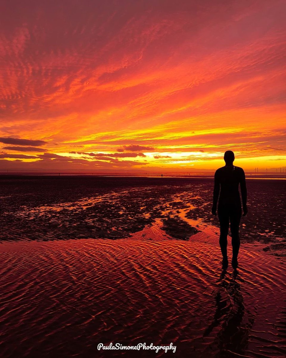 scousescene's tweet photo. Sunset on Crosby Beach 😍

📸 Paula Simone https://t.co/p611OJtZPp