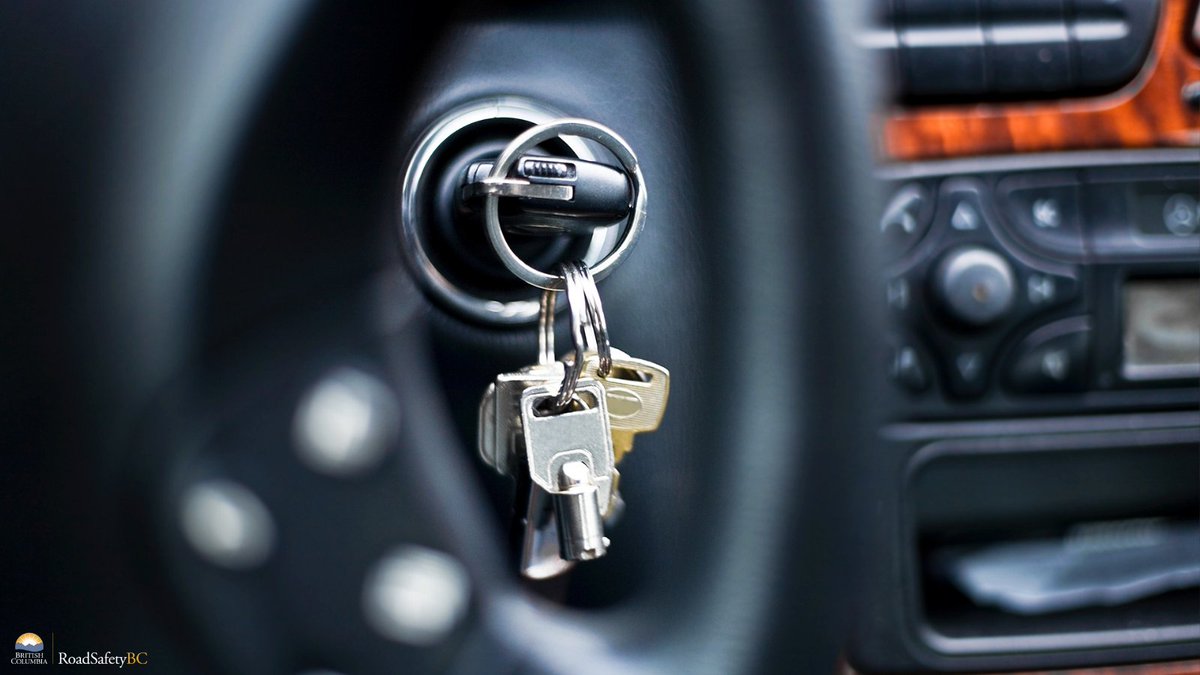 RoadSafetyBC's tweet image. How are cold weather and auto theft related? When people leave their car alone and running to warm up, it’s an easy opportunity for thieves to jump in. If your keys are in the ignition, you should be in the vehicle. #StopAutoCrime