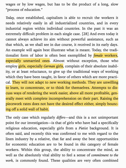 Max Weber sounds like an…in…cel