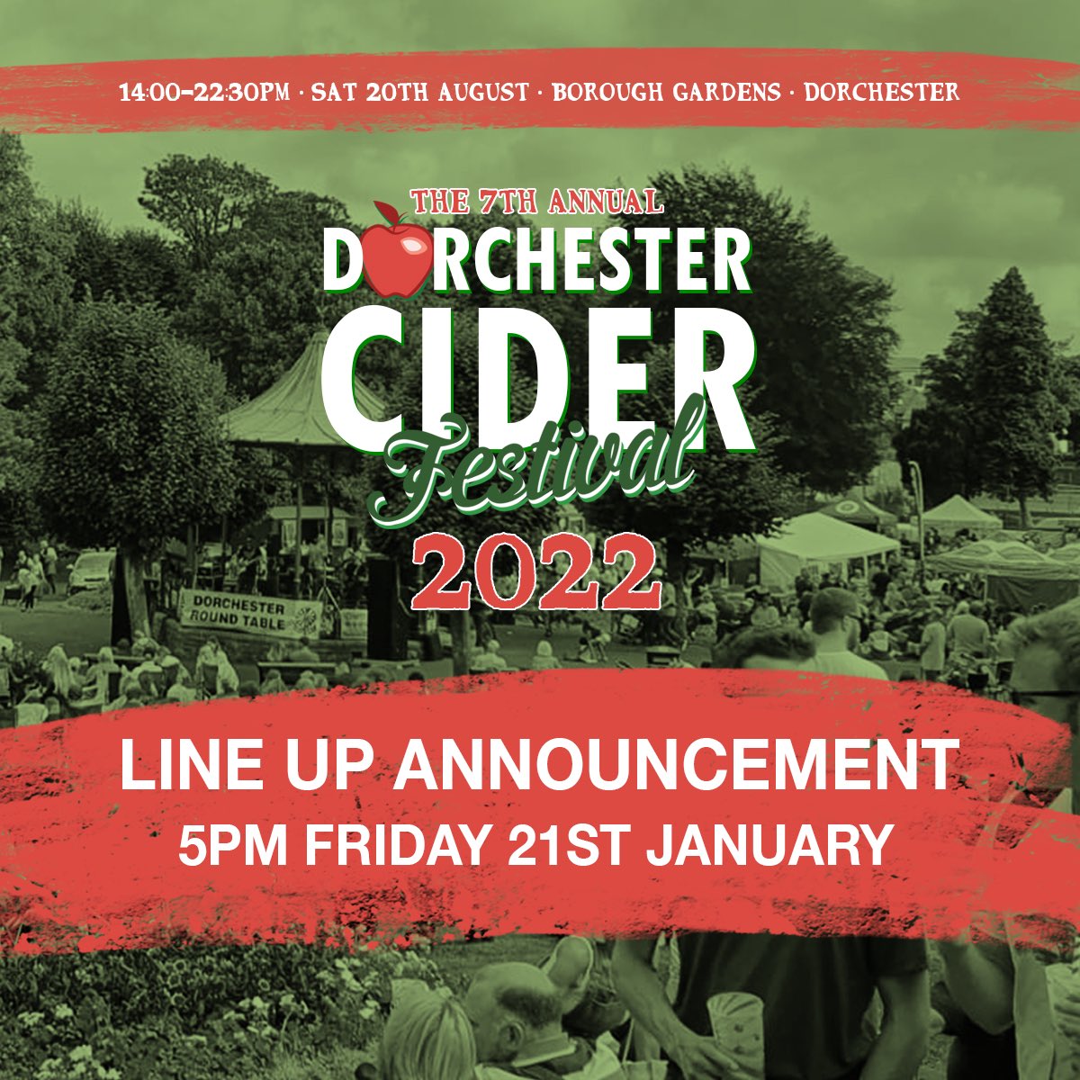 DorchCiderFest's tweet image. Standby for the #DorchCiderFest 2022 lineup announcement at 5PM this Friday 🍎 @DorchRoundTable