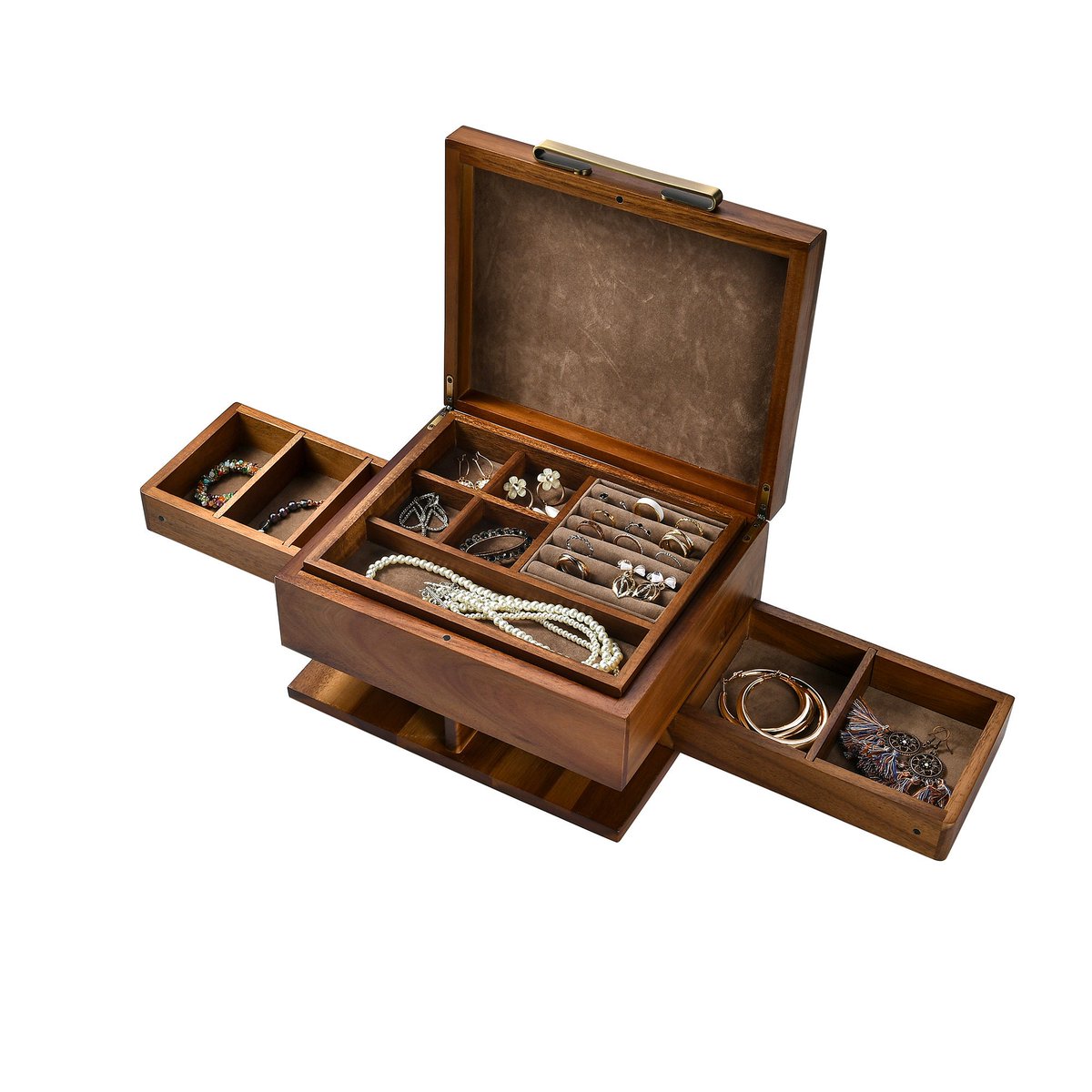 WorldOfShanik's tweet photo. Shanik Wooden Jewelry Box, Jewelry Organizer with Ring Cushions, Earring &amp; Necklace Storage with Pull-Out Drawer, Removable Tray and Divider https://t.co/sW0KIZrIZd
 #JewelleryBox #GiftForHer https://t.co/Llc5tEOTNr