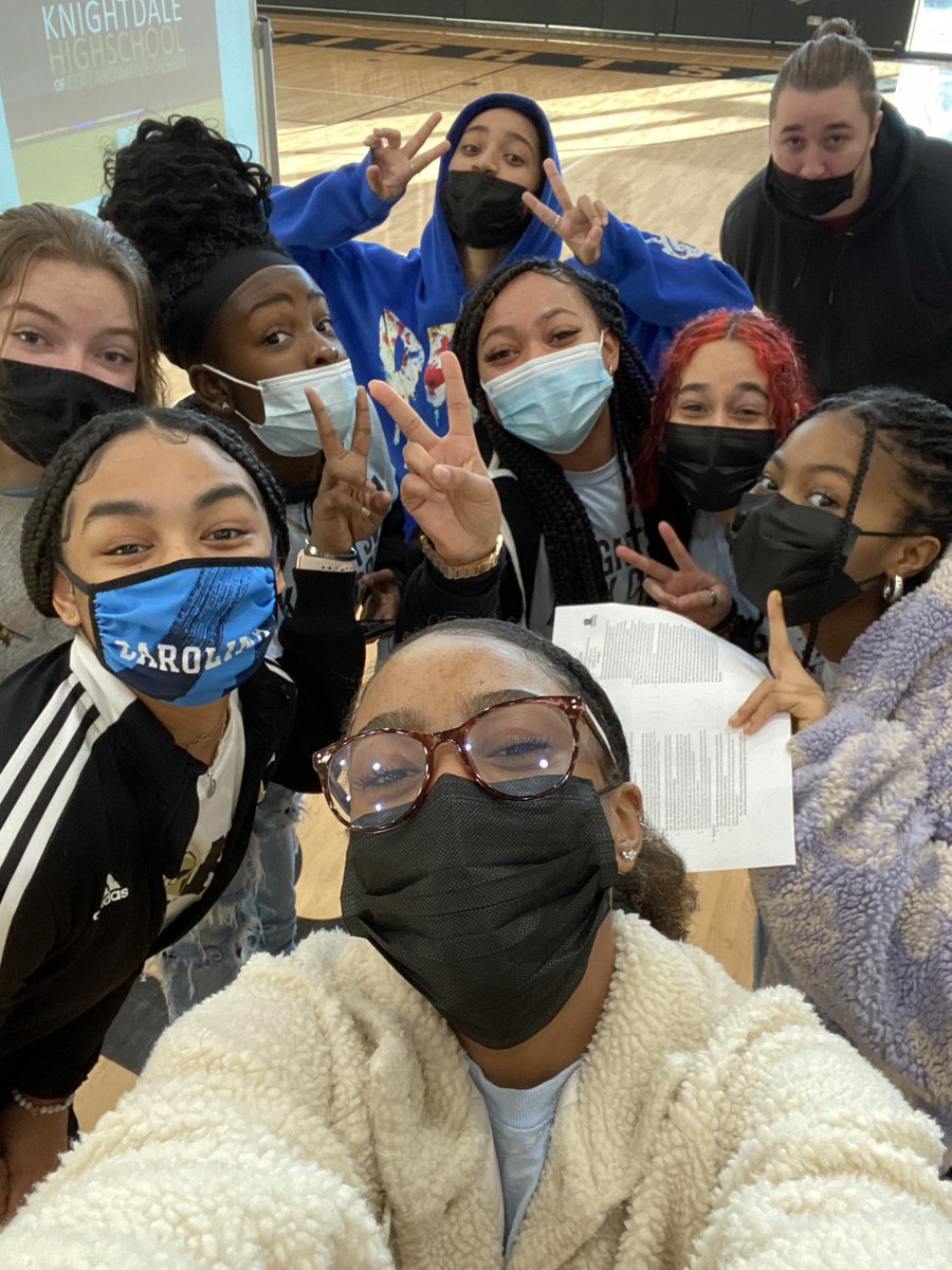 We enjoyed having <a href="/NeuseRiverMS/">Neuse River Middle School</a> 8th graders visit <a href="/KnightdaleHS/">Knightdale High</a> to get a snippet of the High School experience. Also shoutout to the Link Crew for bringing the energy!