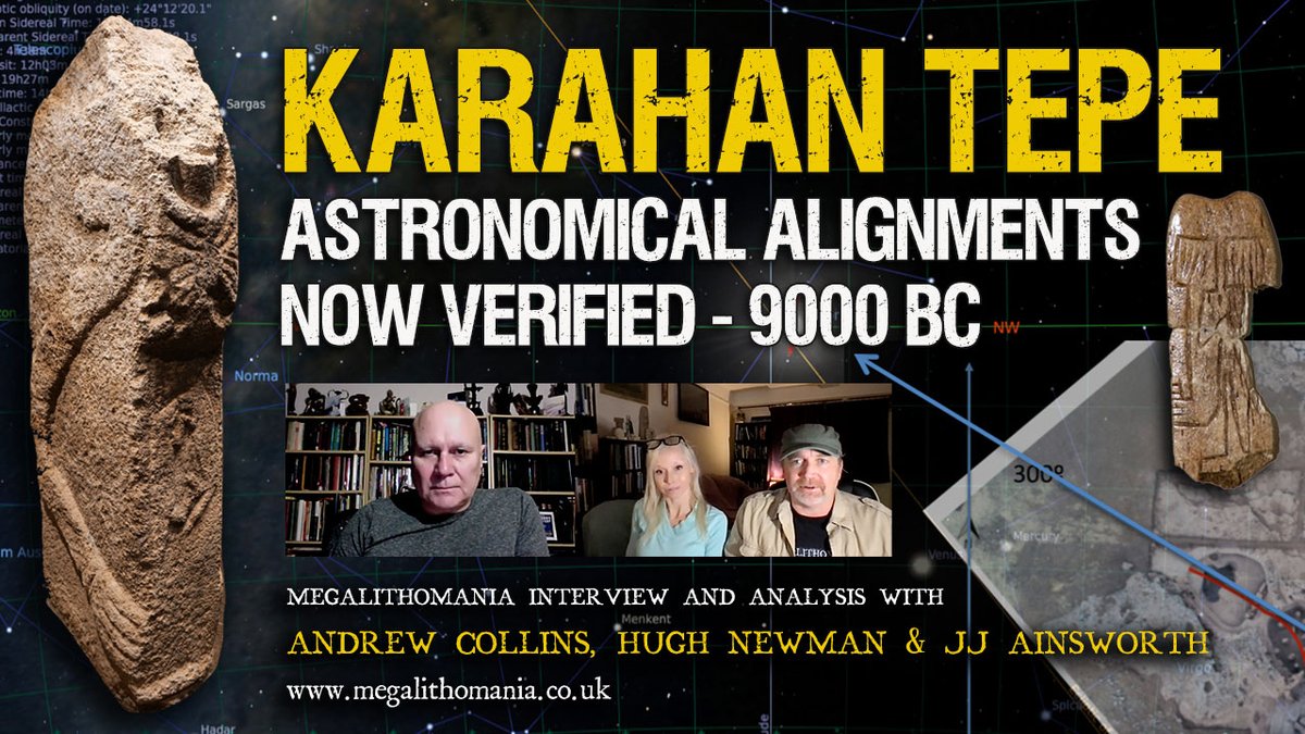 NEW VIDEO | Astronomical Alignments Verified at Karahan Tepe 9000 BC | Andrew Collins, JJ Ainsworth &amp; Hugh Newman Megalithomania Interview | youtu.be/MOmbW97uJVo.

#karahantepe #gobeklitepe #megalithomania #ancient <a href="/AndrewBCollins/">Andrew B Collins</a> <a href="/megalithmaiden/">megalithic maiden</a>
