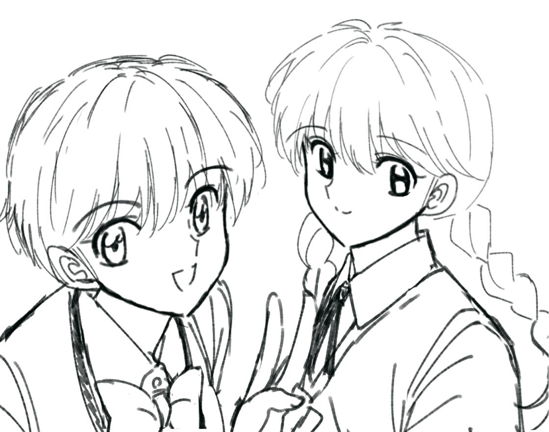 望月まりも 一回描いてみたかった春の花名前ヒロイン組 菜花ちゃんと桜ちゃん 気が向いたら仕上げる T Co Aqbtguhws5 Twitter