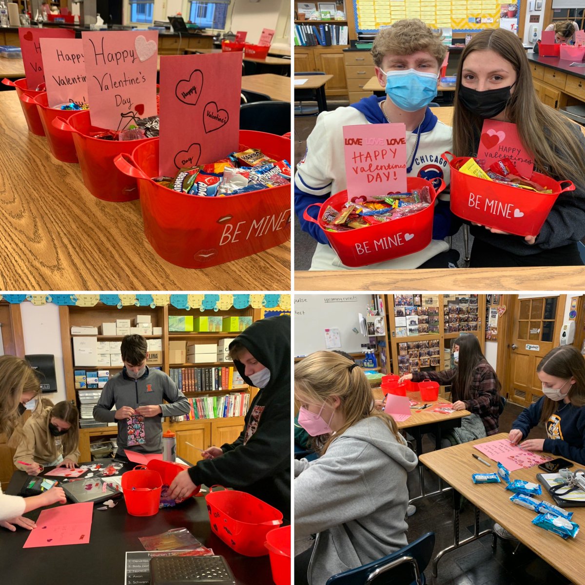 sterling_stuco's tweet photo. Student Council Members appreciate our local healthcare heroes! ♥️ Our exec team handed out 25 Valentine’s Day baskets to CGH covid care departments #shsstuco #execteam https://t.co/4EMnhFYIWu