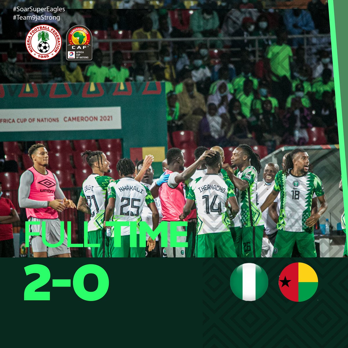 NGSuperEagles's tweet image. Group stage conquered. On to the next round. Thank you all for your support. We stay focused. #SoarSuperEagles 
#Team9jaStrong #TeamNigeria