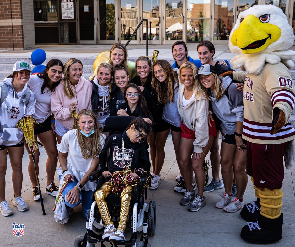 GoTeamIMPACT's tweet photo. .@BCwlax signed not one but TWO new National Champs to their roster when they snagged top recruits Lucy and Sophie!
 
Lifelong fans of the @BCEagles, the sisters are carrying on the family tradition at @BostonCollege, where their parents met when they were students. 🦅 https://t.co/BrawC5RntQ