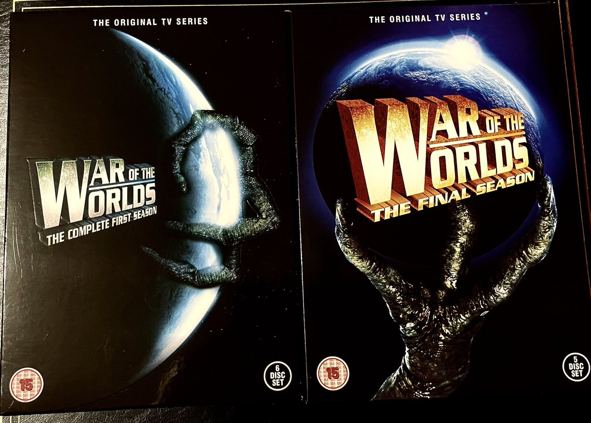 TimeLordDrew61's tweet photo. Love a good find in a couple of Charity Shops in Chippenham today. FAB Facts book on Gerry Anderson shows and the two seasons of the rare 1988 TV Show War of the Worlds with Jared Martin on DVD. #WaroftheWorlds #FABFacts https://t.co/TiiqwQJUkO