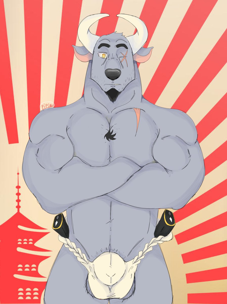 Aca dejo el toro samurai de la idea de @SlverFox003  uwu