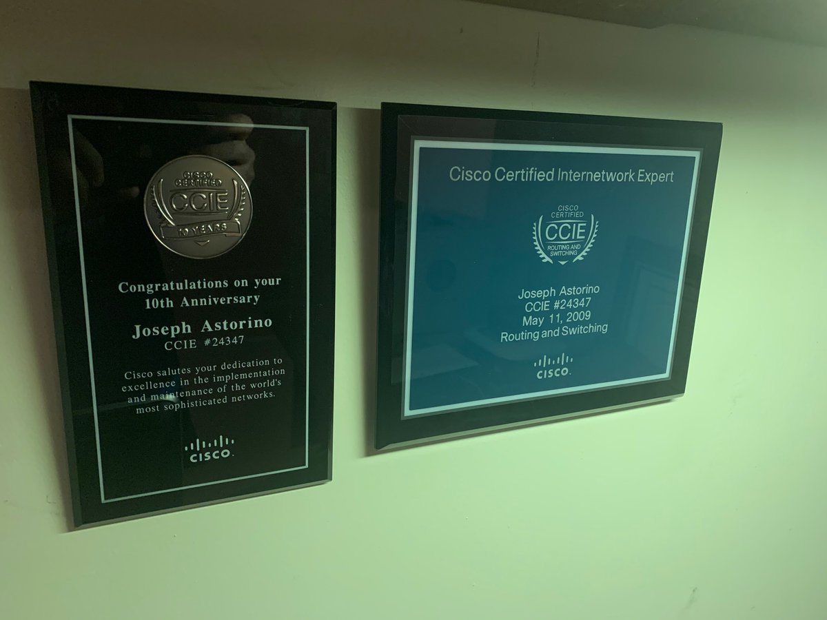 Finally hung these properly in my home office. #ccie