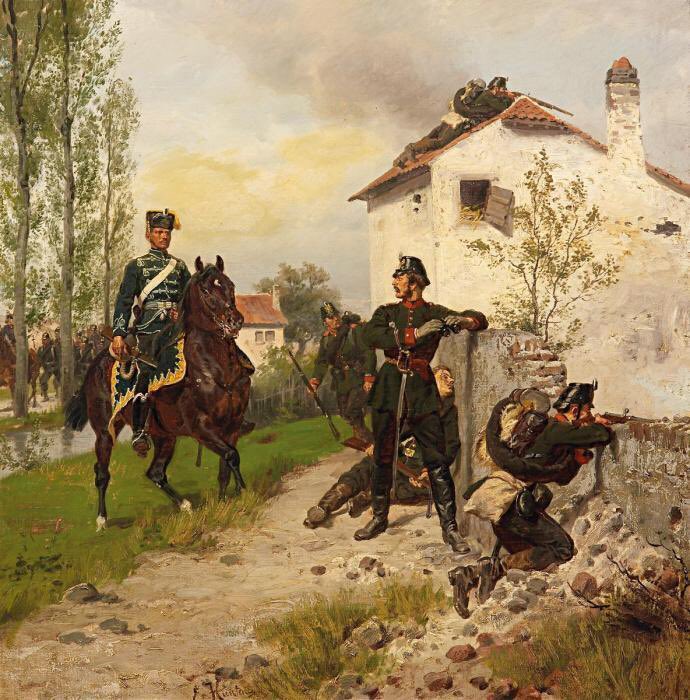 LowePrivater's tweet photo. Heute ist der 195. Geburtstag von Emil Hünten:
Der deutsche Schlachtenmaler malte vor allem Motive aus der preußischen Geschichte. https://t.co/xyekAHo4ZG
