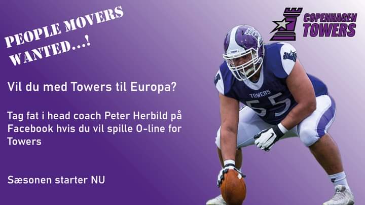 Spiller du offensive line? Er du villig til at gøre en indsats? Så vil vi gerne høre fra dig