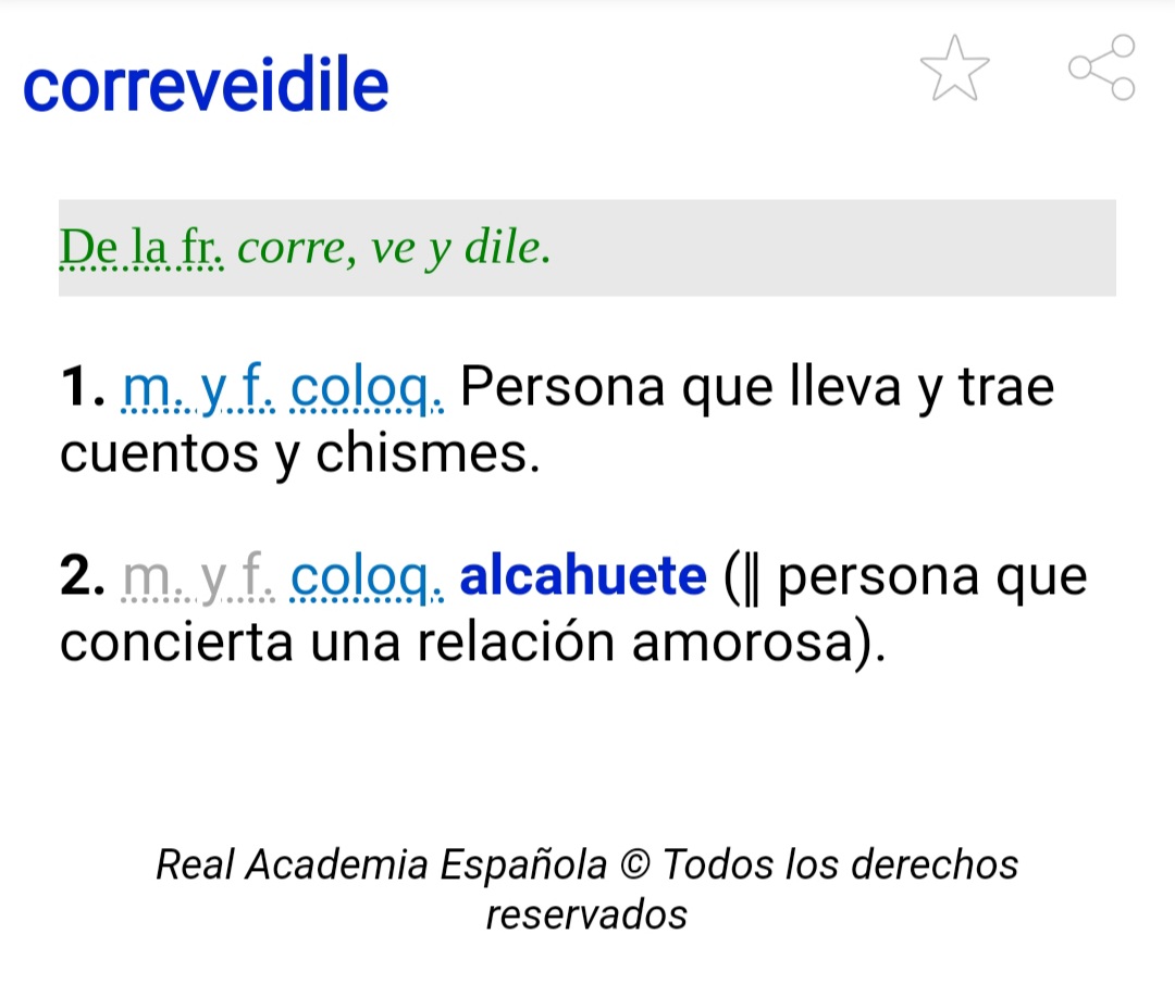 laletroteca's tweet photo. Estamos todos de acuerdo en que «correveidile» es una de las palabras más divertidas del español, ¿no? https://t.co/8K5MXJaes1