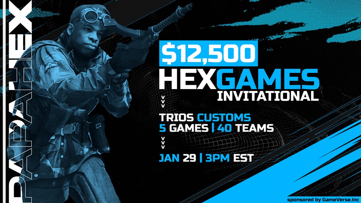 PapaHexOnTwitch's tweet photo. 🚨 MY BIGGEST TOURNEY YET!! 🚨

🔸 $10k Prize Pool | $1.5k Bounties
🔸 40 Trios | Top 3 Paid | $1k to Charity

🔺 Organizer &amp; Sponsor: @PapaHexOnTwitch 
🔺 Casters: @GrandmasterGojj | @DandroCasts 
🔺 Admin: @NamasteWoken 

Who wants a captain spot?? 👇👇👇 https://t.co/I2u2oLE56w
