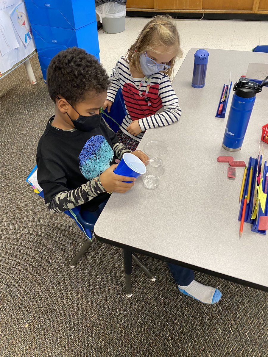 Is that a fair share? 🤔 Today we made equal parts of a whole with a partner