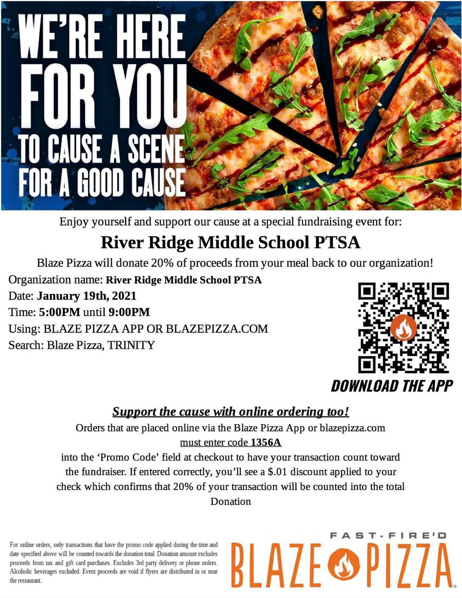 Blaze Pizza on Twitter: "@RRMSRoyalKnight See you there!" / Twitter