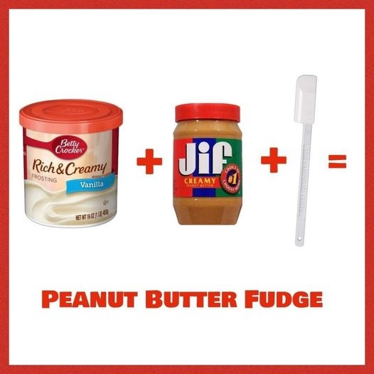 Super Easy Treat!
Mix a can of frosting with a jar of peanut butter. Use the Skinny Scraper to get everything out of the jar. Microwave for one minute.
Mix well and pour into 9x13 pan and cool. 
Enjoy!!