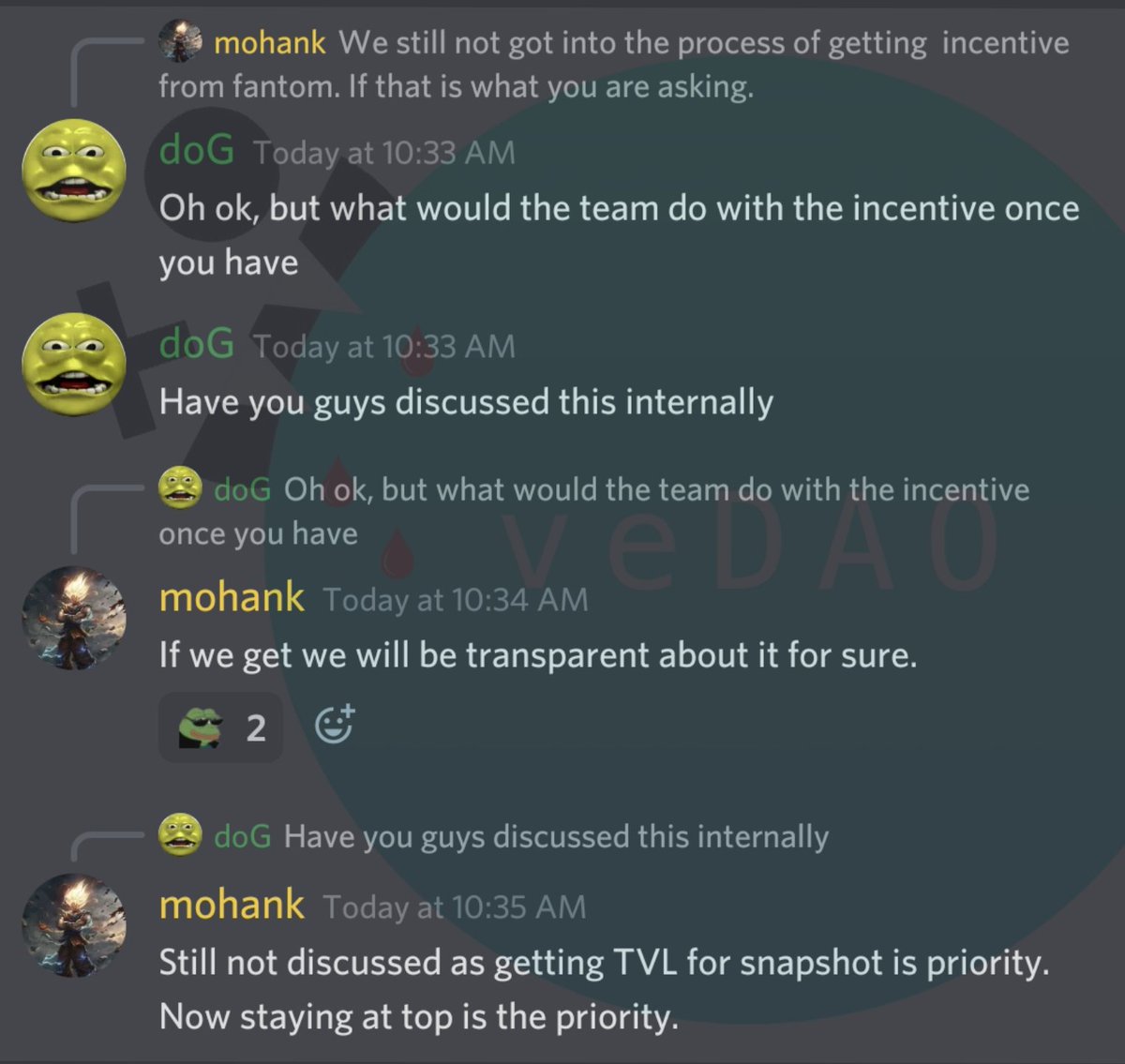 Moth0x's tweet photo. Hey @_veDAO_ 🤭 not a great look-

veDAO's team allocation are M-A-S-S-I-V-E, $FTM family. That's why we're backing @0xDAO_fi 

Let's send veDAO TVL to 0 and send them a message about being greedy as demons (we have enough of those lurking on our chain) https://t.co/wVYletr4mB