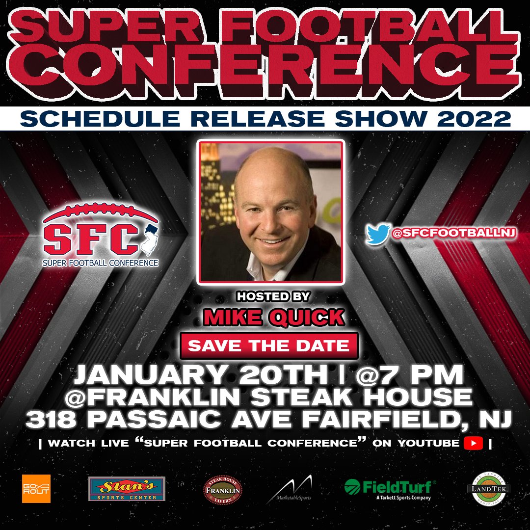 Tomorrow at 7pm the Super Football Conference is announcing the 2022 schedules for all 113 teams live. Click here to view the upcoming Pope John Football schedule live: youtube.com/watch?v=0nmKWs… #WeArePopeJohn #SFC #football