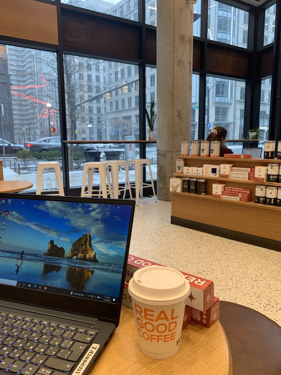 Monthly reporting and #growthstrategy on a snow day. Recovering from jet lag means afternoon #coffee #remotework #accounting #investment #strategy