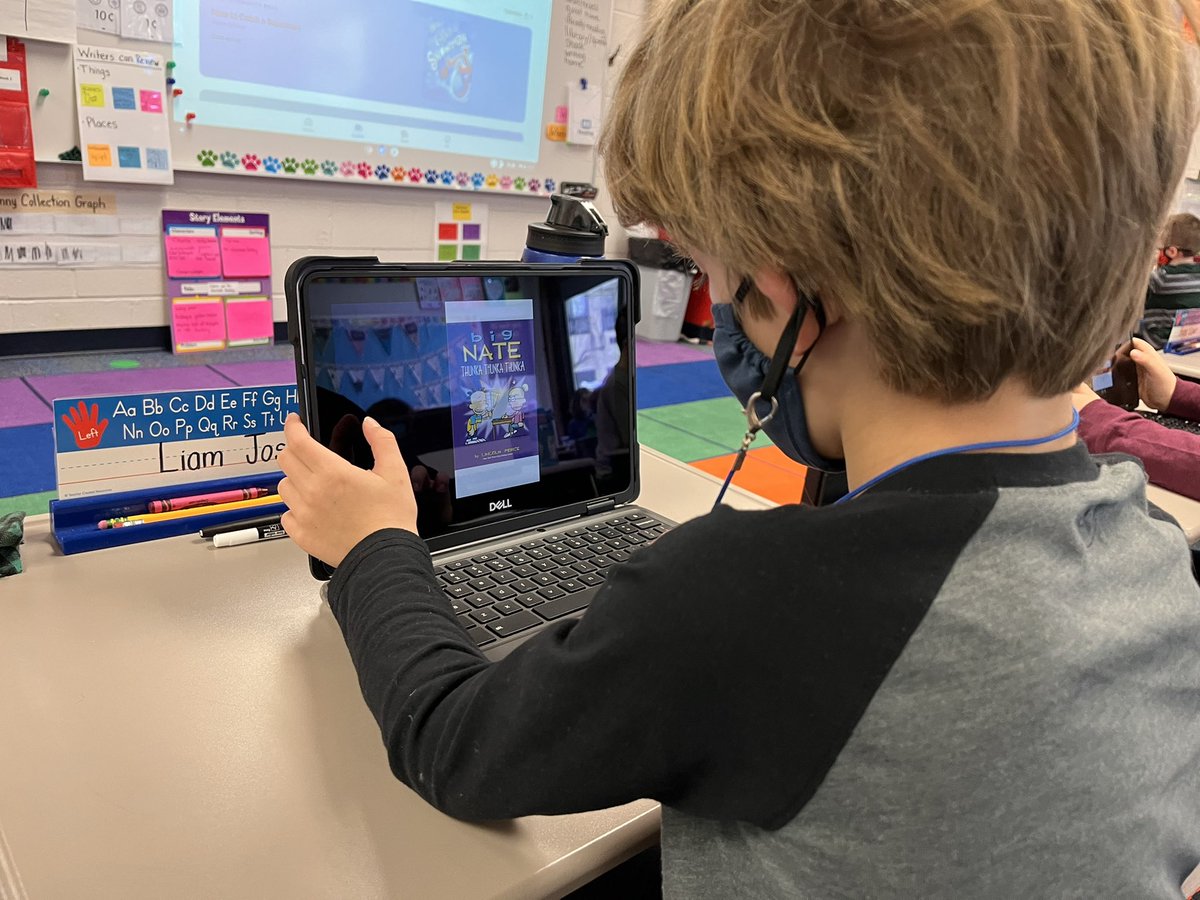 jameson_library's tweet photo. Thank you to the @statelibohio for supporting @Chagrin_Schools and helping our students try something new today! We are so excited to read on @Sorareadingapp 📚 Big thanks to @MrsKlodor for her tech expertise in our roll out #cfchoosecourage #US_IMLS #statelibohio https://t.co/yXoDmSRPmG