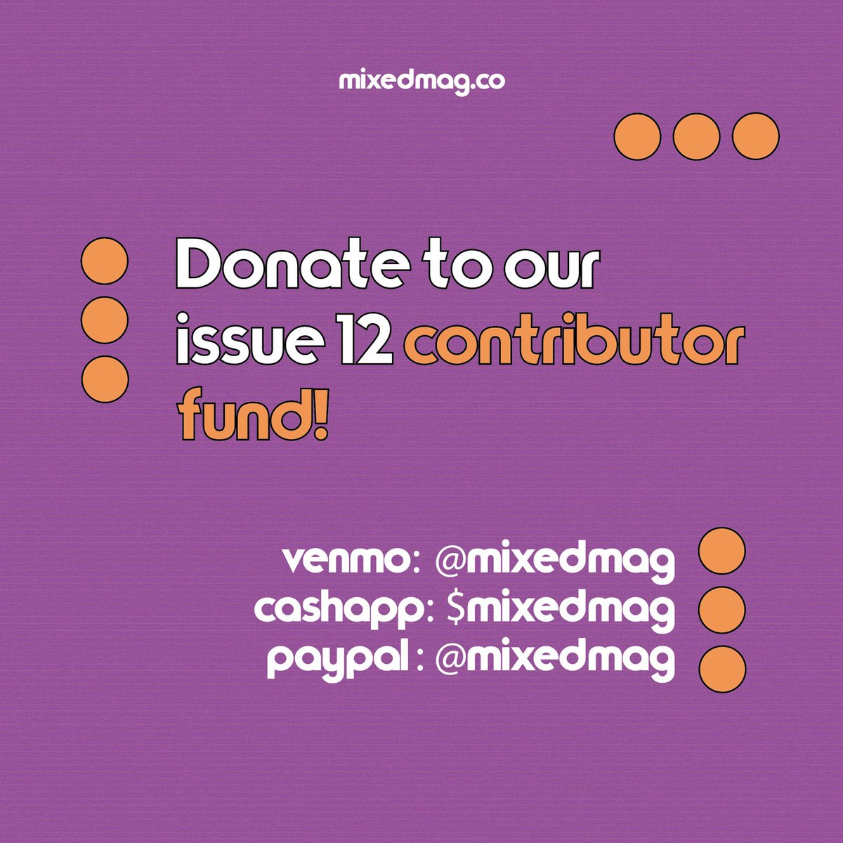 MixedMag's tweet image. Want to support our writers? Donate to our Issue 12 contributor fund by 2/25!