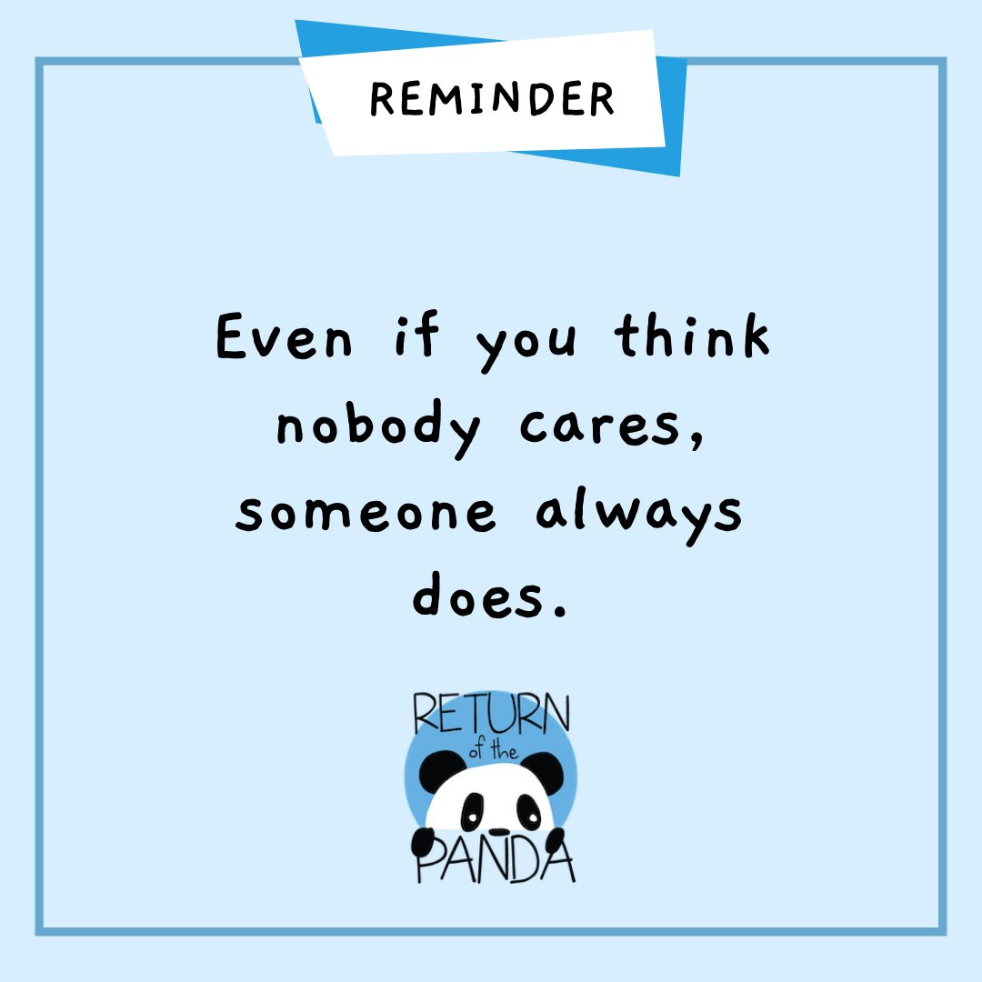 ReturnPandaOrg's tweet photo. There is someone out there with a kind heart who will listen to you and try to help. We encourage you to be that person for others if you have the capacity to. Follow us for more content like this, updates, and educational information. #returnofthepanda #kindness #youarenotalone https://t.co/NRZexGsDqX
