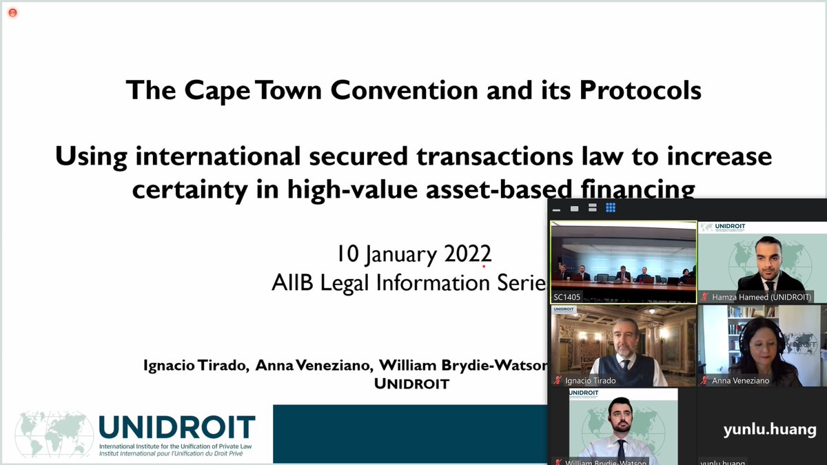 HamzaHameed007's tweet image. Last week, I gave a presentation to @AIIB_Official regarding the #CapeTownConvention and its Protocols, particularly the #SpaceProtocol, and how asset financing can enable more emerging #NewSpace economies to thrive. Let&apos;s enable #AccessToFinance for space all around the world!