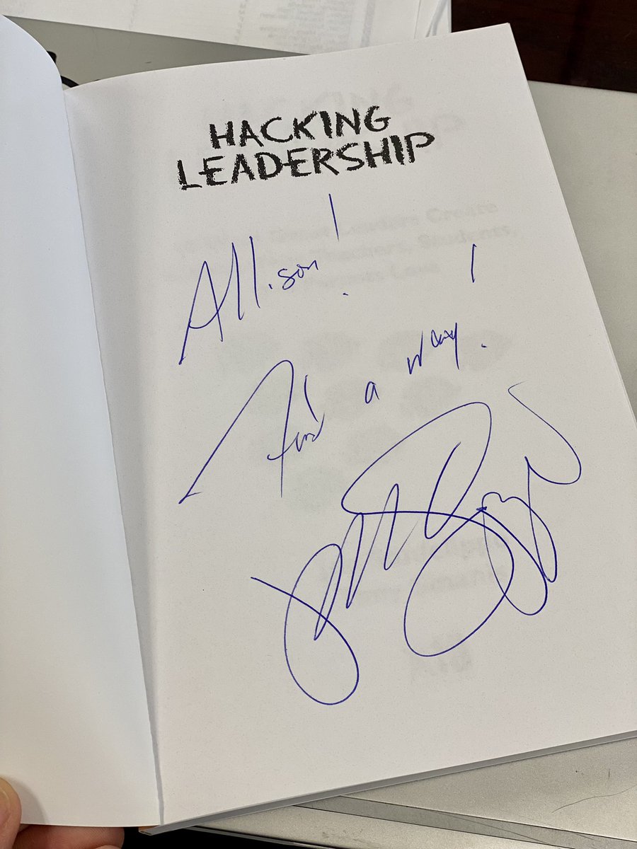 astansberry21's tweet photo. I have been looking forward to seeing @Joe_Sanfelippo speak for months as I had just finished his book & follow his #1minwalktowork leadership challenges. I was unable to attend due to last minute obligations, however, my leadership team took care of me! This is a must read💙💛 https://t.co/Z0O8Myt4yu