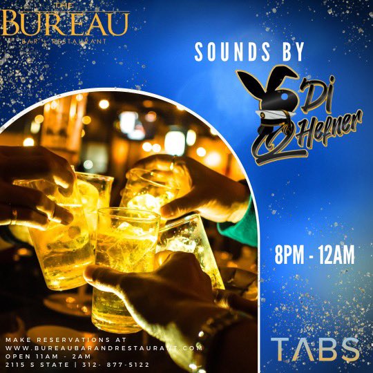 TABSAPP_'s tweet photo. #TABSTHURSDAYS 
Enjoy your Thursday’s with #TABS at Buearu Bar, Reservations available. Send a Drink efficiently through leading-edge technology #TABSapp 
🥃📲 https://t.co/6joC0OzXwp