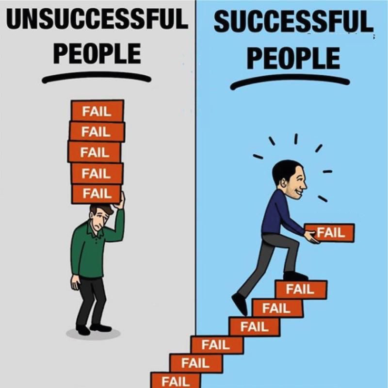 “Never let success get to your head; never let failure get to your heart.”