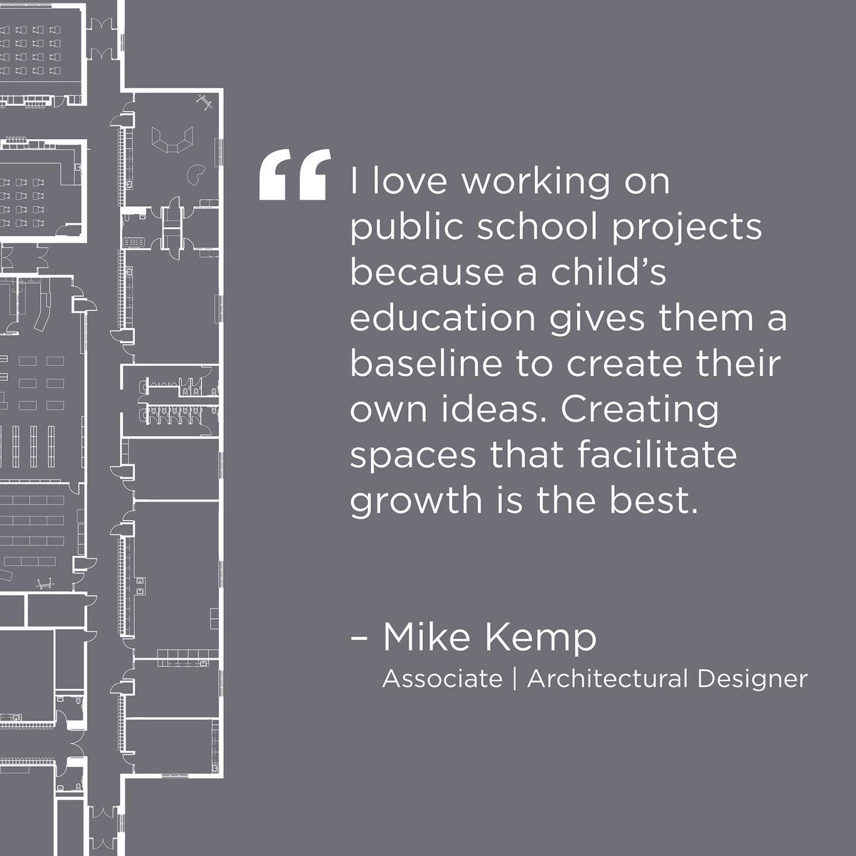 We ❤️ public schools because designing schools requires a specific understanding of safety, security, durability and maintenance, allowing for an environment of growth for everyone.

#ilovepublicschools #education #schooldesign #architecture #interiordesign