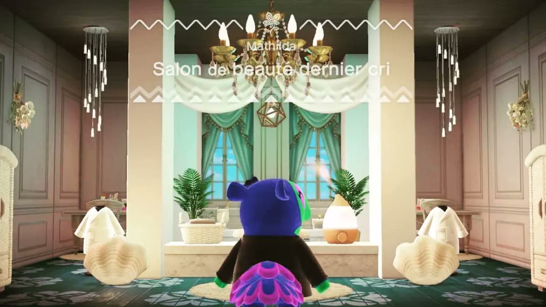 NinouwACNH's tweet photo. Le salon de beauté (plutôt spa 😂) dernier cri de Mathilda ! 🌸 https://t.co/ZP2fShZDAH