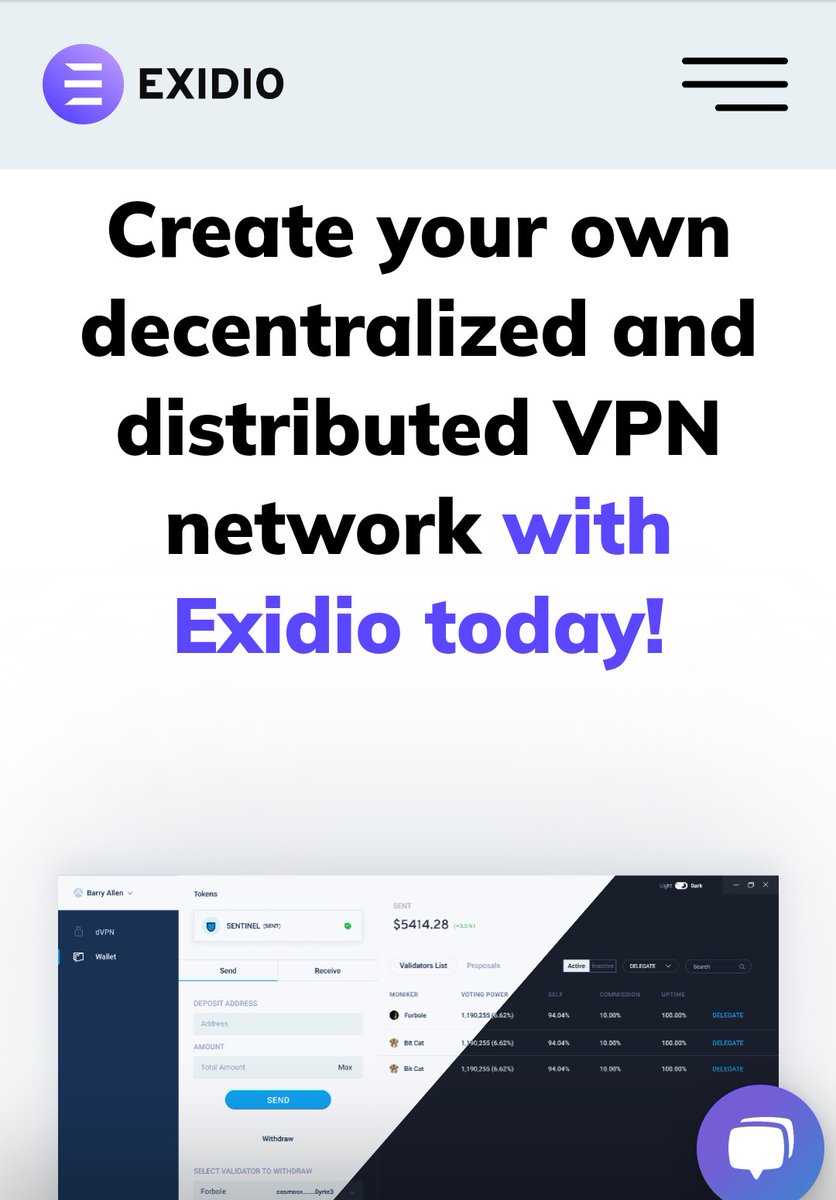 chidi_mitchel's tweet photo. Imagine you having your very own decentralized and distributed VPN network with the help of #ExidioDVPN. Free access, no struggle, no worries. #SentinelDvpn #web3. 0 #bluefrengang #COSMOS #Metaverse #sentinel_co https://t.co/vD3IuU5EnH