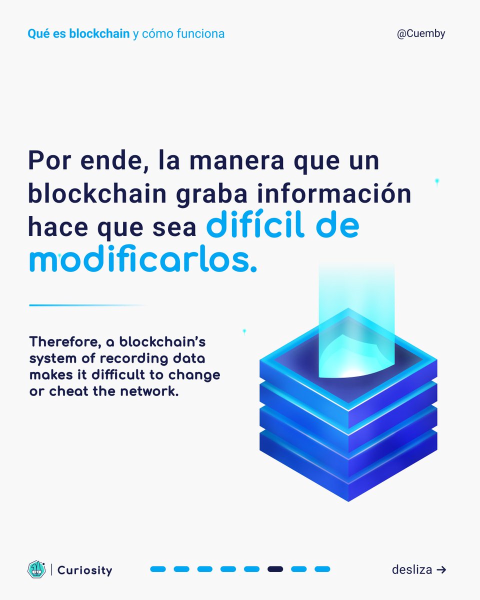 cuemby's tweet photo. (2/2) #Blockchain is a term that gathers more steam each day in our society. Here at Cuemby, we explain to you what it is.
Blockchain es un término que acoge más fuerza en nuestro vocabulario. Acá en #Cuemby te explicamos qué es.
#technology #crypto #ecosystem #fintech https://t.co/kMiE6ptI2B