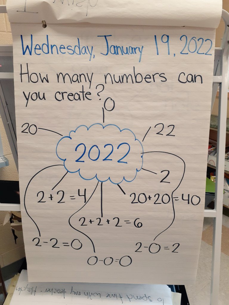 How many numbers can you create? Thank you @McLennan1977 for the inspiration! @qvhwdsb #firstgrade #hwdsb #mathtalk